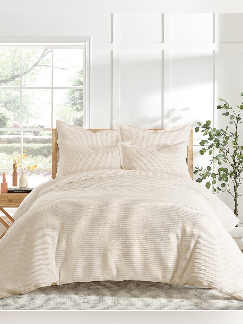 Levtex Home Cloud Waffle Undyed Duvet Cover Set - king - Cream